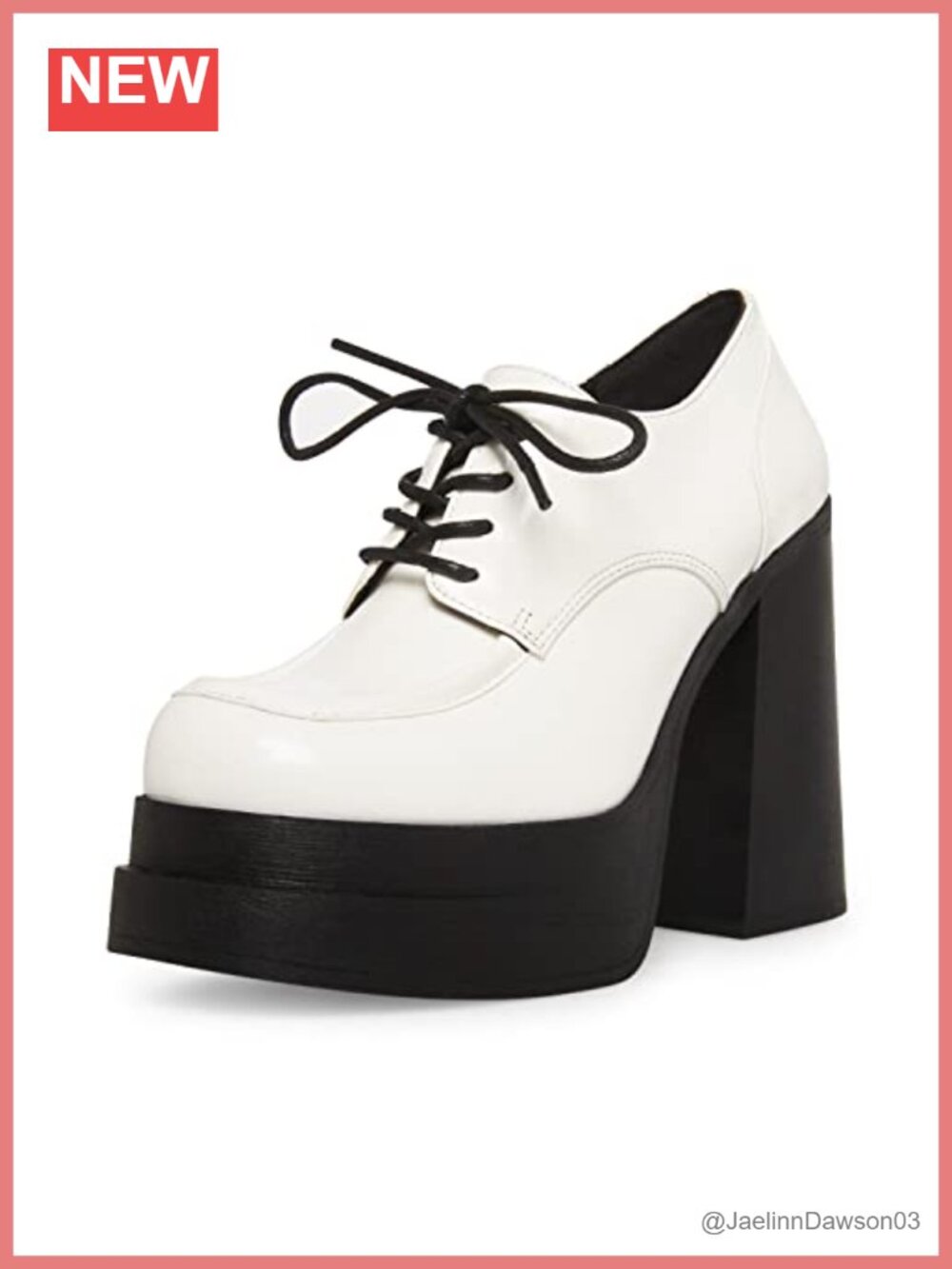 Faux Leather Platform Loafers Lace-Up Low Top